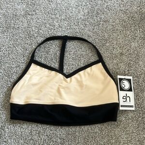Five dance wear dance top. Black and cream. Size small